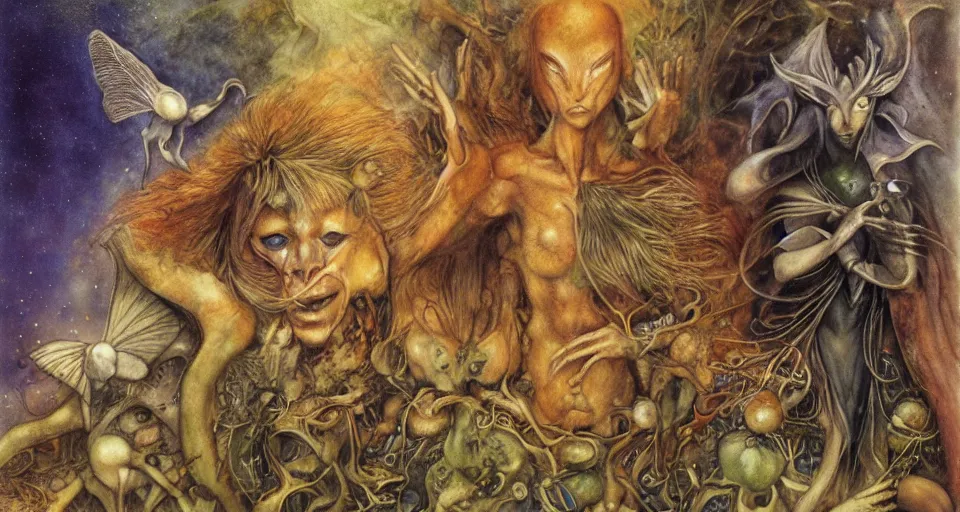 Image similar to the two complementary forces that make up all aspects and phenomena of life, by Brian Froud