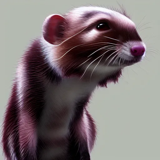 Image similar to A ferret is Thanos, hyperdetailed, artstation, cgsociety, 8k