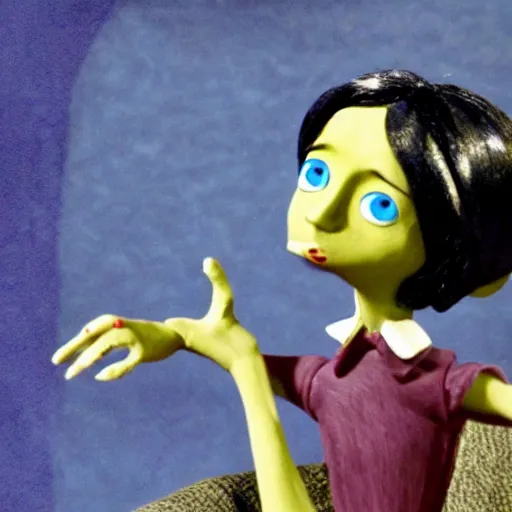 Image similar to coraline and the other mother claymation