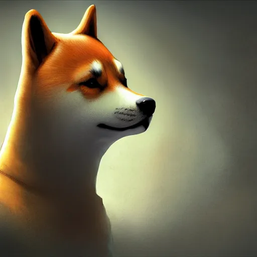 Prompt: color head portrait of shiba inu as a zombie, 7 days to die zombie, gritty background, fine art, award winning, intricate, elegant, sharp focus, cinematic lighting, digital painting, 8 k concept art, art by michael hussar, art by brom, art by guweiz and z. w. gu, 8 k