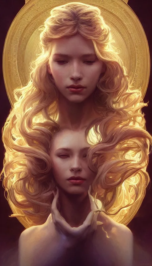 Image similar to shapeshifter, perfectly-centered-Portrait of the most beautiful woman on the planet, dream, insane, intricate, highly detailed, digital painting, artstation, concept art, smooth, sharp focus, illustration, Unreal Engine 5, 8K, art by artgerm and greg rutkowski and alphonse mucha