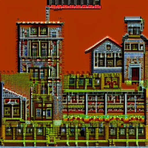 Image similar to 3D ms-dos game from the 19th century