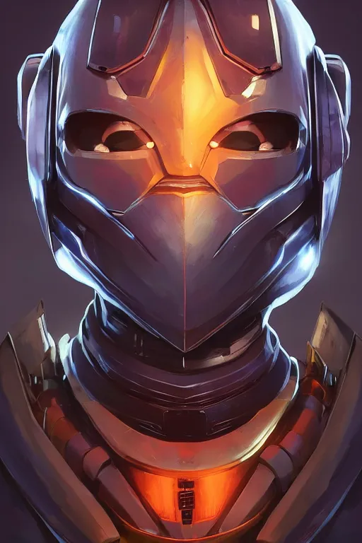 Image similar to epic mask helmet robot ninja portrait stylized as fornite style game design fanart by concept artist gervasio canda, behance hd by jesper ejsing, by rhads, makoto shinkai and lois van baarle, ilya kuvshinov, rossdraws global illumination radiating a glowing aura global illumination ray tracing hdr render in unreal engine 5