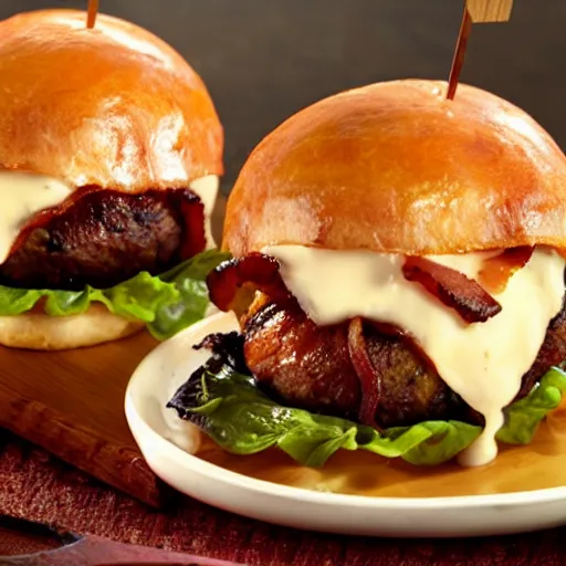 Image similar to bacon wrapped bacon cheeseburger