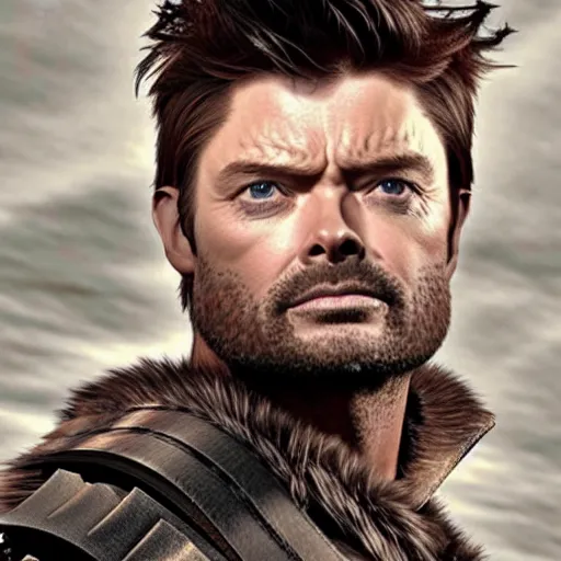 Prompt: Karl Urban as a Wolverine with beard , super-realistic, high quality, detailed, photorealistic, high rendering,