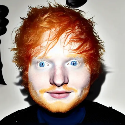 Image similar to ed sheeran as an egg