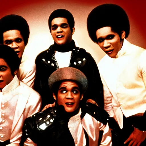 Prompt: the jackson five as vampire slayers