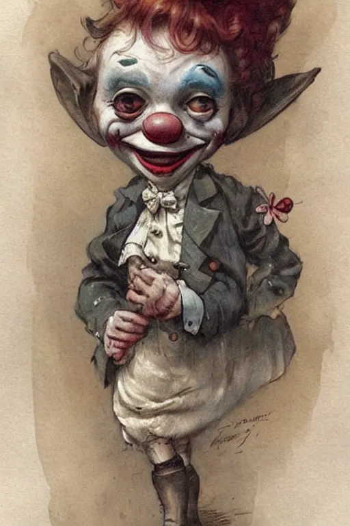 Prompt: ( ( ( ( ( 1 9 5 0 s french clown. muted colors. ) ) ) ) ) by jean - baptiste monge!!!!!!!!!!!!!!!!!!!!!!!!!!!