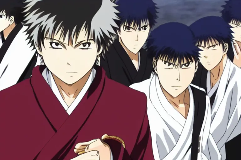 Prompt: hijikata toushirou, mayonnaise, gintama, anime