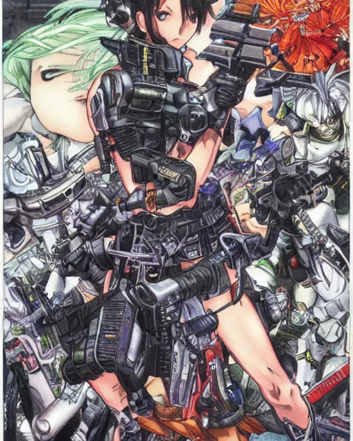 Image similar to artwork by Masamune Shirow