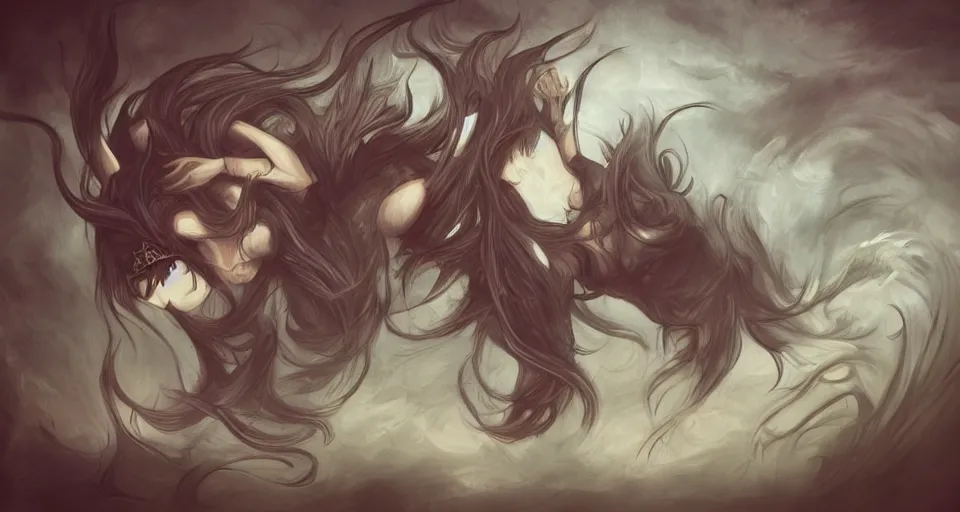 Image similar to myth by natasha tan from darkhikari tumblr artist blog.