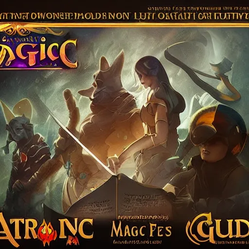 Image similar to magic guide poster , digital art , trending on artstation