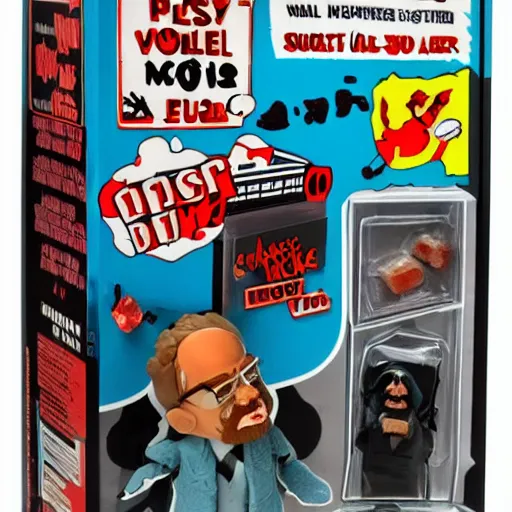 Image similar to werner karl heisenberg cooking crystal meth, play centre, stop motion vinyl action figure, plastic, toy, butcher billy style