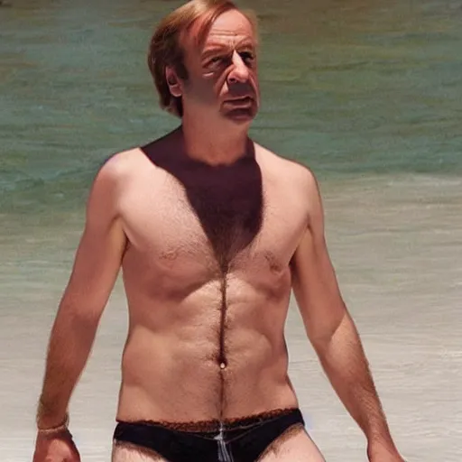 Prompt: bikini saul goodman