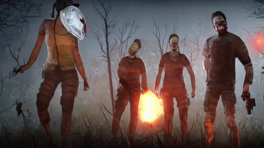 Image similar to Screenshot of Sergey Brin as a survivor in Dead By Daylight