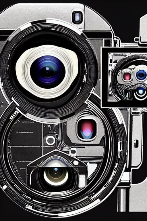 Image similar to The most complex looking opened camera like machine ever made, internals revealed photo taken by someone who doesn't know how to use a camera by Annie Lebovitz and Steve McCurry Ultra detailed, hyper realistic, 4k