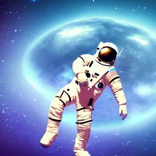 Image similar to a still cut of an astronaut moonwalk dancing on the moon's surface, kpop style colors, smokey background