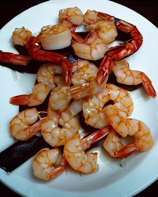 Prompt: “shrimps at the restaurant 666”