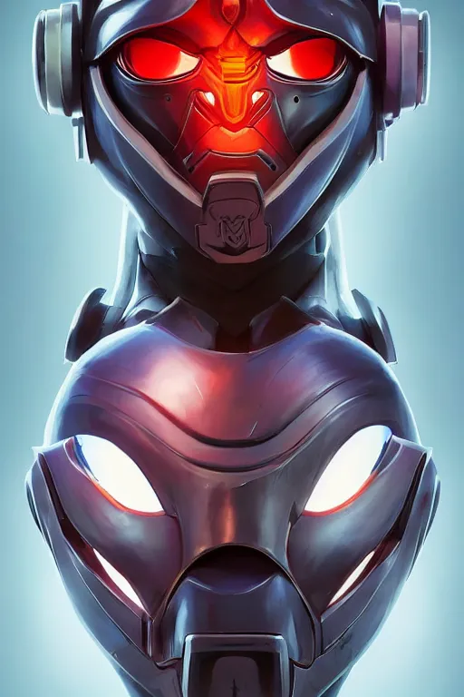 Image similar to epic mask helmet robot ninja portrait stylized as fornite style game design fanart by concept artist gervasio canda, behance hd by jesper ejsing, by rhads, makoto shinkai and lois van baarle, ilya kuvshinov, rossdraws global illumination radiating a glowing aura global illumination ray tracing hdr render in unreal engine 5