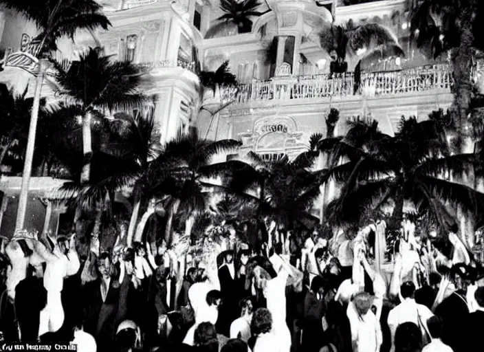 Image similar to cnn breaking news, mar a lago has been violently occupied by tony montana from the film scarface ( 1 9 8 3 )