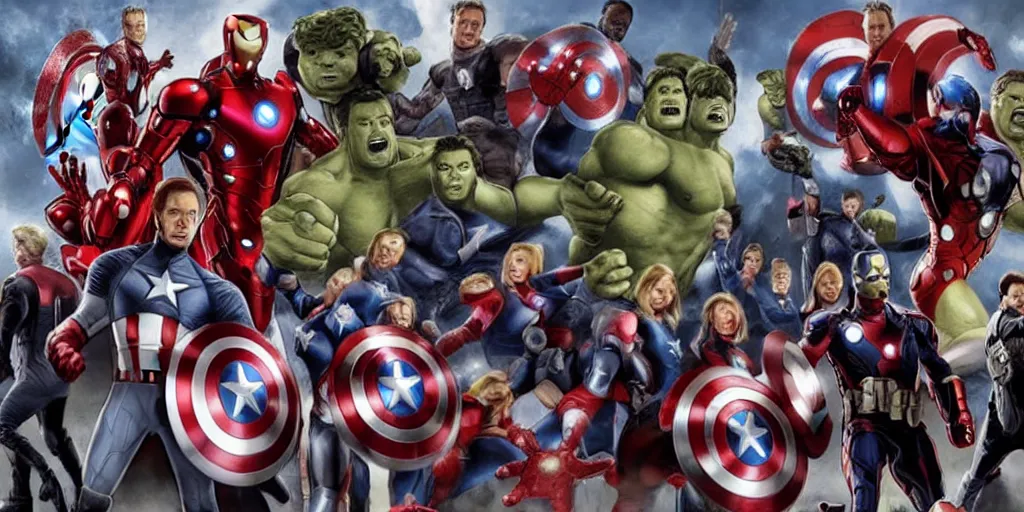 Image similar to the avengers vs united states senate