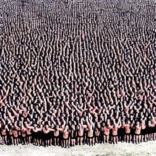Prompt: A new photo by Spencer Tunick
