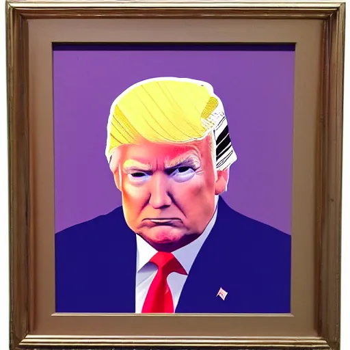 Prompt: portrait of donald trump, vga