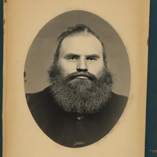 Image similar to portrait, face, symmetrical, left half old bearded man, right half young boy