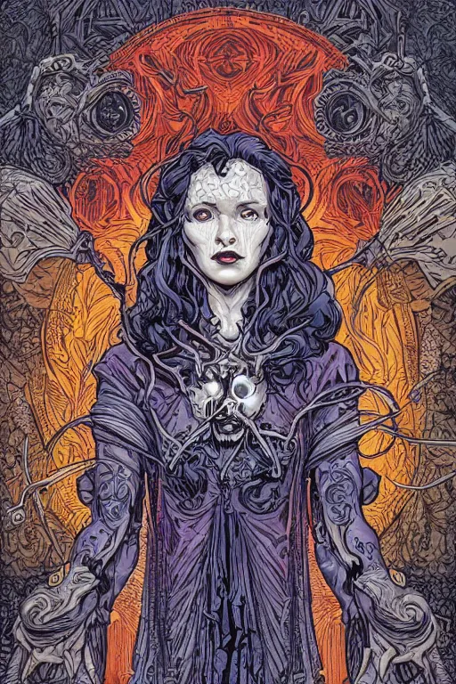 Image similar to Hecate by James Jean and dan Mumford and strongstufftom