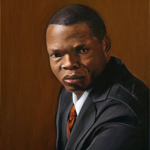 Image similar to francis herman steele corporate portrait, professional profile photo, hyperreal photo portrait by jonathan yeo, by kehinde wiley, by craig wiley, by david dawson, professional studio lighting, detailed realistic facial features