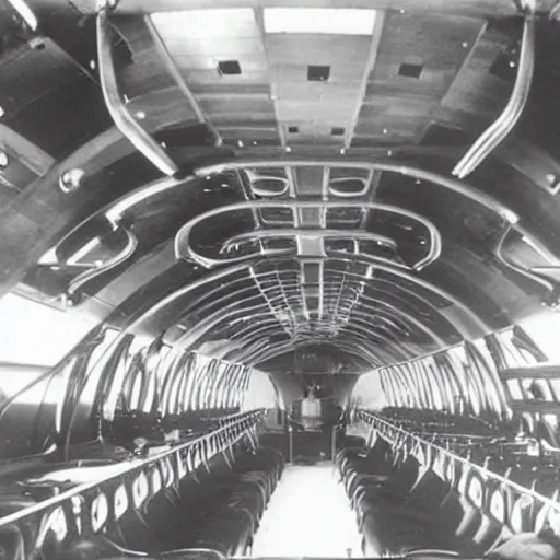 Prompt: interior of a military zeppelin's gondola's superstructure