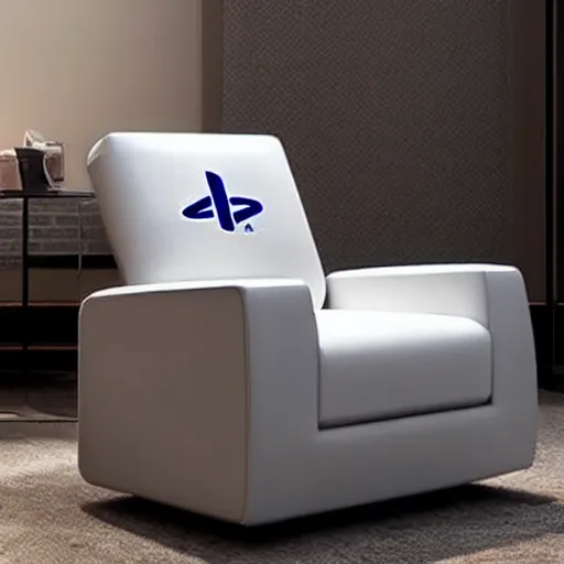 Image similar to an armchair in the style of PlayStation 5!!!