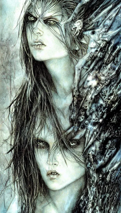 Image similar to rage, by luis royo,