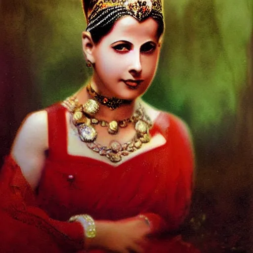 Image similar to beautiful mata hari real life photo, natural life like