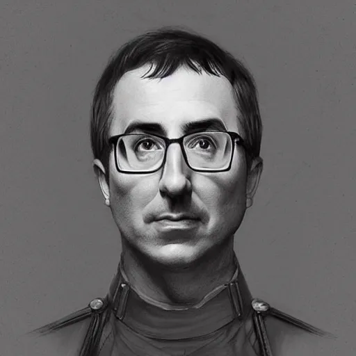 Prompt: portrait of stoic looking john oliver as in the vigo carpathian painting, military uniform, fantasy, intricate, elegant, beautiful, highly detailed, charcoal, centered, dark, smokey, full body,, 4 k, digital painting, artstation, concept art, smooth, sharp focus, illustration, art by artgerm and greg rutkowski and alphonse mucha