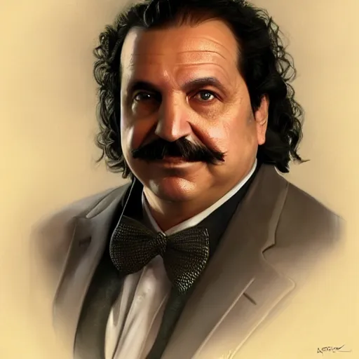 Image similar to handsome Ron Jeremy as President of United States of America as GTA character, sci-fi fantasy, closeup, D&D, intricate, elegant, highly detailed, digital painting, artstation, concept art, matte, sharp focus, illustration, art by Artgerm and Greg Rutkowski and Alphonse Mucha