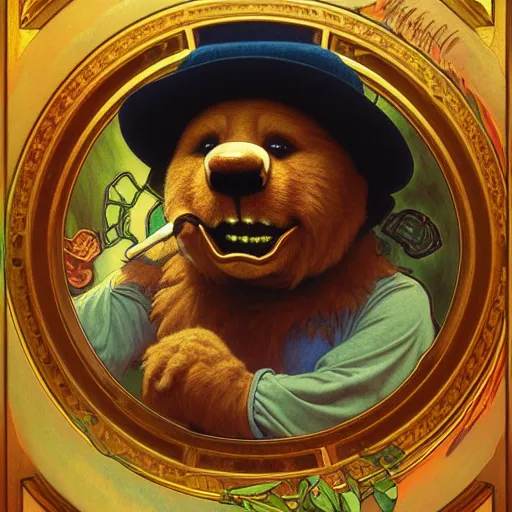 Prompt: a portrait of anthropomorphic teddy bear, smoking weed, centered, detailed, digital painting, artstation, concept art, donato giancola, Dante Gabriel Rossetti, alphonse mucha, Joseph Christian Leyendecker, WLOP, Boris Vallejo, Annie Leibovitz and Steve McCurry, David Lazar, Jimmy Nelsson, Breathtaking, 8k resolution, extremely detailed, beautiful, artistic, hyperrealistic, octane render