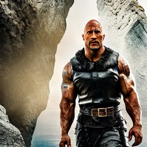 Image similar to Dwayne Johnson as a Viking 8k Quality