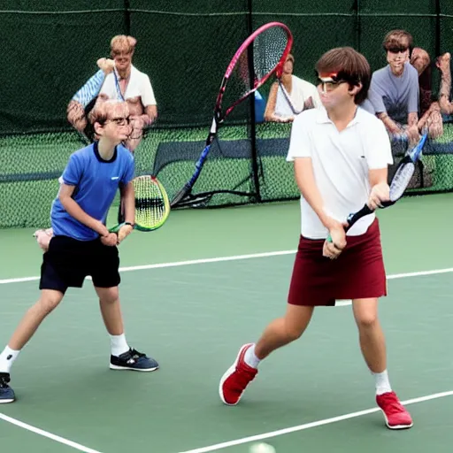 Image similar to harry potter playing tennis