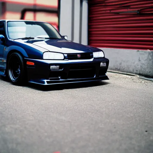 Image similar to Nissan GTR R32 Parked in alley cannon photo 1mp