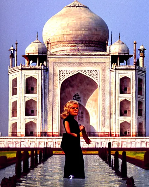 Image similar to tuesday weld visits the taj mahal by mort drucker