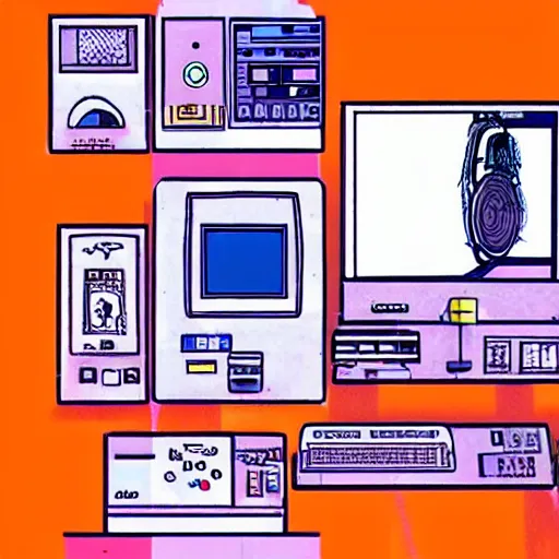 Image similar to a room full of computer screens and wires, serial experiments lain, sprite, vaporwave nostalgia, directed by beat takeshi, visual novel cg, 8 0 s anime vibe, kimagure orange road, maison ikkoku, sketch by akira toriyama