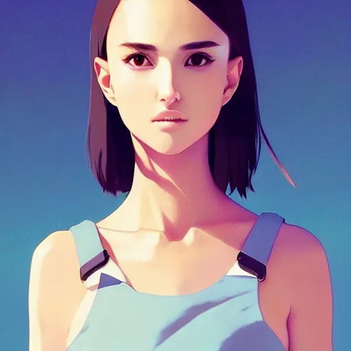 Image similar to a beautiful young japanese natalie portman alluring instagram model in crop top, by guweiz and wlop and ilya kuvshinov and artgerm and makoto shinkai and studio ghibli, symmetrical eyes, aesthetic, gorgeous, stunning, alluring, attractive, artstation, deviantart, pinterest, digital art