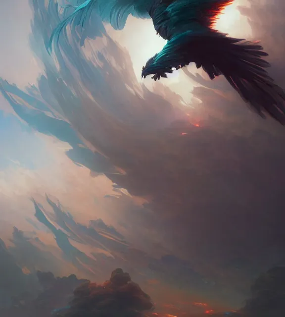 Image similar to a phoenix flying in an epic scene, bio luminescent, plasma, by ruan jia and artgerm and range murata and wlop and ross tran and william - adolphe bouguereau and beeple. key art. fantasy illustration. award winning, artstation, intricate details, realistic, hyperdetailed, 8 k resolution.