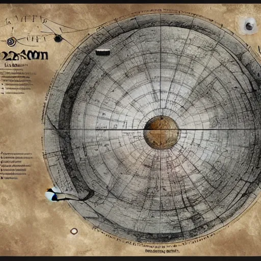 Image similar to map of the known solar system circa 2 1 5 0, sci fi, hand drawn, fantasy