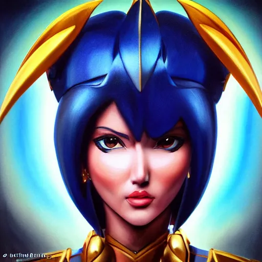 Prompt: realistic Portrait painting of Maria Ozawa as Athena from Saint Seiya, made by Michaelangelo, physical painting, Sharp focus,digital art, bright colors,fine art, trending on Artstation, unreal engine.