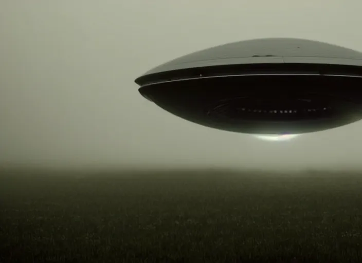 Image similar to a lot of people are watching an alien ship in the form of a sphere flying over them, fog, rain, volumetric lighting, beautiful, mystique, golden hour, sharp focus, ultra detailed, concept art, gilles beloeil, andy park, jan urschel, dylan cole, noir art house, 4 k, 3 5 mm, fujifilm