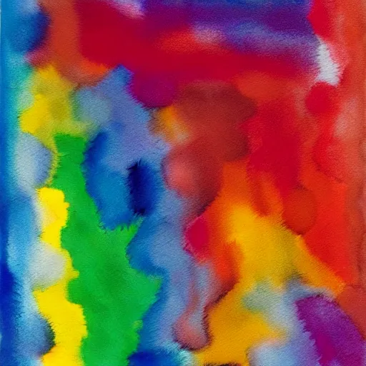 Prompt: a painting of a multicolored abstract background, colors radiating from a single point, an abstract drawing by etel adnan, behance contest winner, color field, watercolor, matte background, chromatic