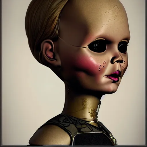 Prompt: anabelle doll, fiction, pop art, stability, intricate, elegant, 8 k, uhd, justify, artstation, concept art, matte, sharp focus, illustration, consistent, highly detailed object content, proportional object content