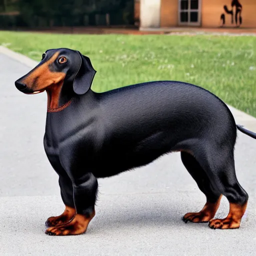 Image similar to dachshund bear hybrid, ultra realistic, 4k, high definition,